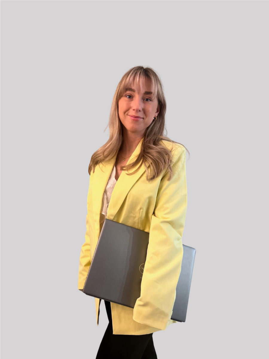 Madeleine Sundell som grundade sitt eget bolag inom webbdesign.