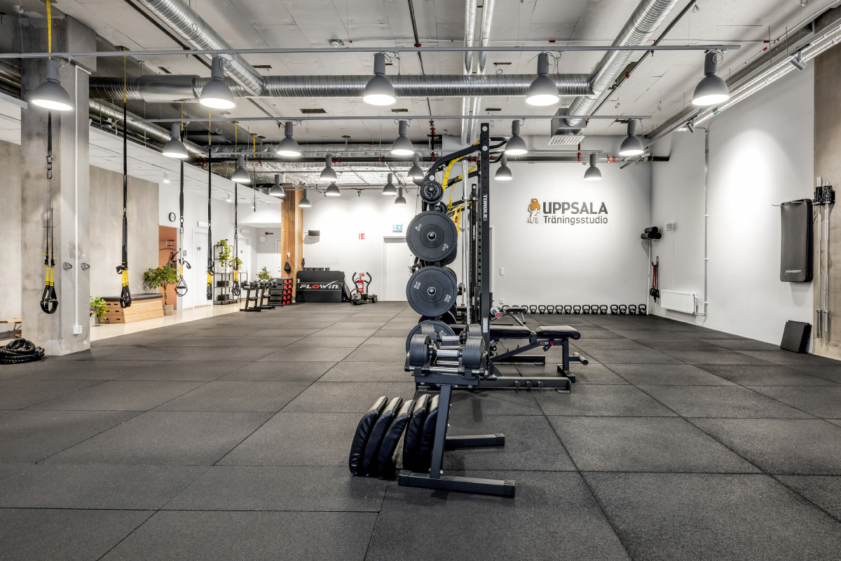 Uppsala träningsstudios är beläget i en av lokalerna på Studenternas IP